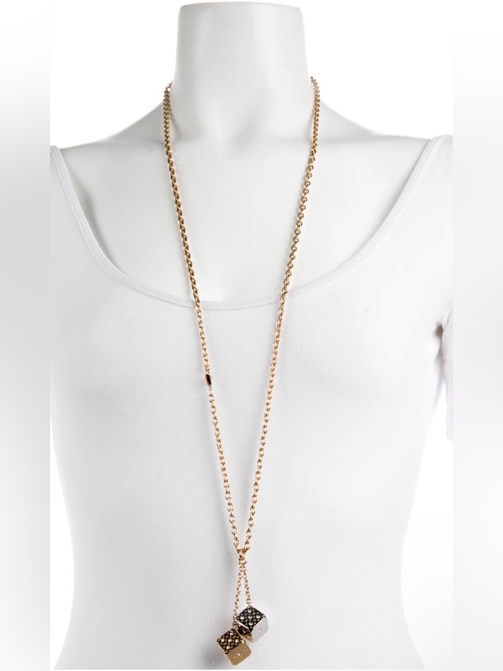 🔥Louis Vuitton Luckygram Crystal Dice Pendant Necklace Collectible🔥